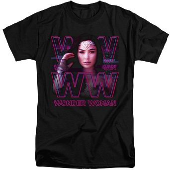Wonder Woman 84 Vaporwave Wonder Woman Short Sleeve Adult Tall T-shirt