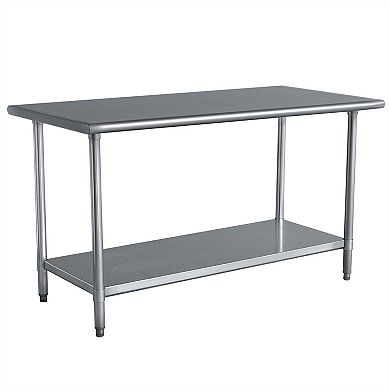 Stainless Steel Top Utility Table High Top Workbench Prep Table