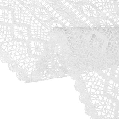 Bedroom Decor Bridal Party Lace Tassels Table Runner 1 Pack 9" X 63"