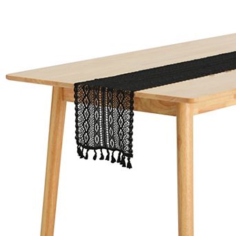 Bedroom Decor Bridal Party Lace Tassels Table Runner 1 Pack 9" X 63"