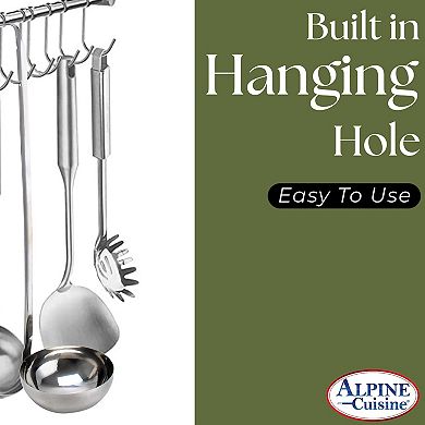 Alpine Cuisine Stainless Steel Ladle With Long Handle, Best Kitchen Accessories For Stirring