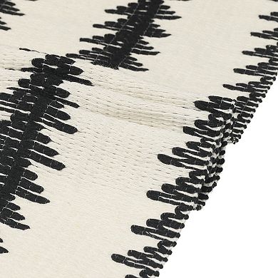 Home Decor Bridal Party Rustic Tassels Boho Table Runner 1 Pack 12" X 71"