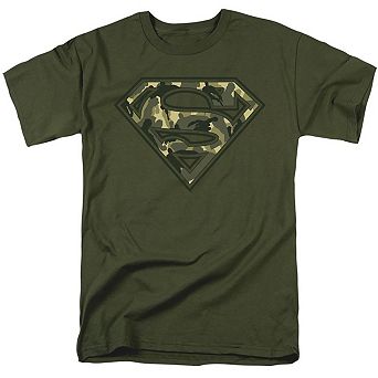 Superman Super Camo Short Sleeve Adult T-shirt