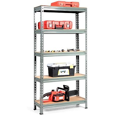 Heavy Duty 60 Inch Adjustable 5-shelf Metal Storage Rack