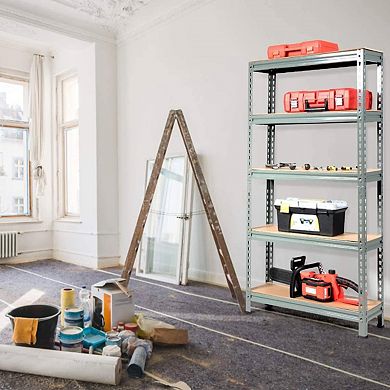 Heavy Duty 60 Inch Adjustable 5-shelf Metal Storage Rack