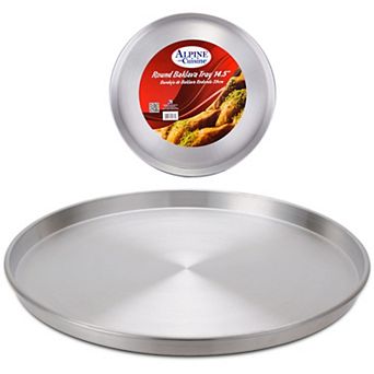 Alpine Cuisine Aluminum Round Baklava Tray 14.5" Bakeware Pizza Cooking Oven, & Dishwasher Safe