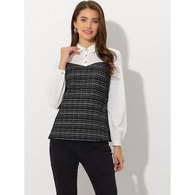 Helen Tweed Patchwork Blouse