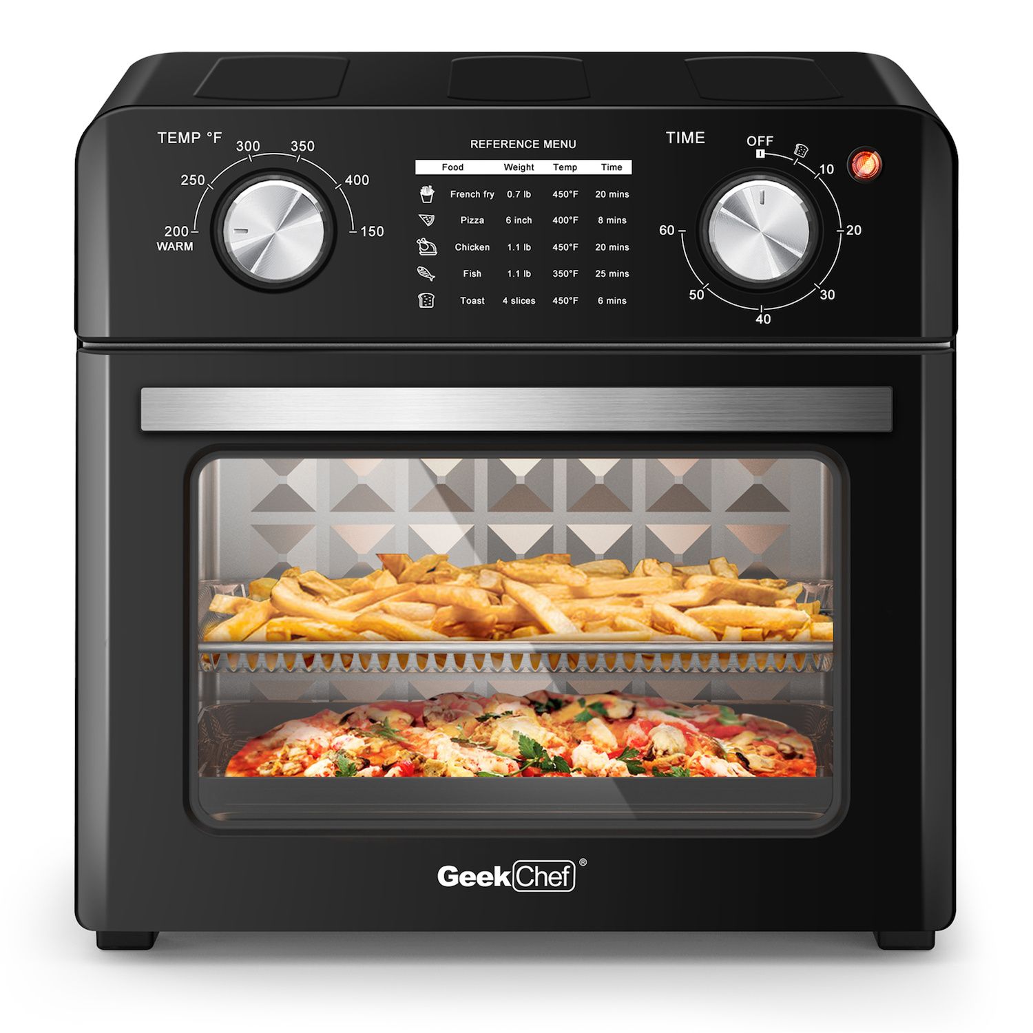 Homcom Air Fry Oven, 12Qt 8 In 1 Countertop Oven Combo with Air