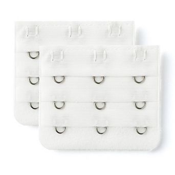 Ladies 3 Hook Bra Extension 2 pc