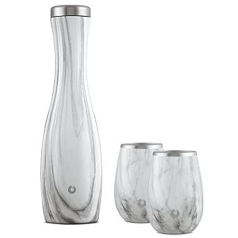 Premium Insulated Wine Carafe And Wine Glass Set