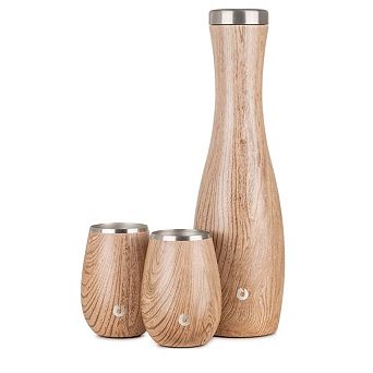 Premium Insulated Wine Carafe And Wine Glass Set