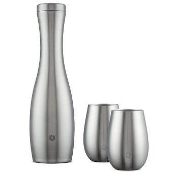 Premium Insulated Wine Carafe And Wine Glass Set