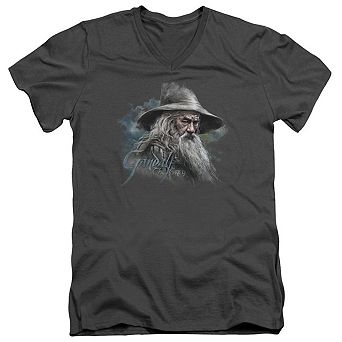 The Hobbit Gandalf The Grey Short Sleeve Adult V Neck T-shirt