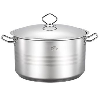 Alpine Cuisine 6.3-qt Stainless Steel Dutch Oven With Lid & Easy Cool Handle