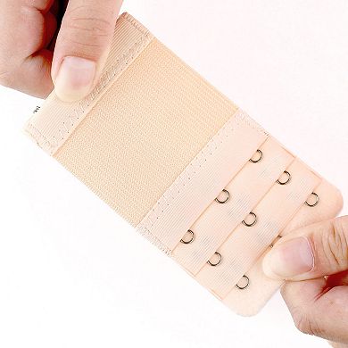 Bra Extenders 3-Row 3-Hook Elastic Bra Extension 2 Packs