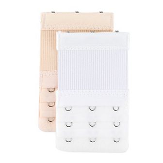 Bra Extenders 3-Row 3-Hook Elastic Bra Extension 2 Packs