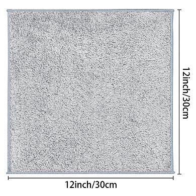 Gray Microfiber Cleaning Cloths, Ultra Soft Absorbent Lint Free Cleaning Rags 6 Pack 12" X 12"