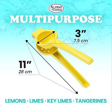 Alpine Cuisine Lemon Squeezer Heavy Duty 2.95in - Handheld Aluminum Citrus Juicer