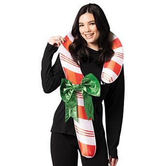 Candy Cane Halloween Christmas Costume, Adult One Size