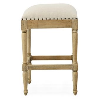 Heritage Furnishings By Afd Home Farmhouse Backless Counter Stool