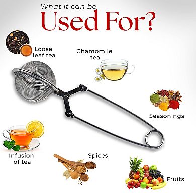 Alpine Cuisine High-quality Stainless Steel Mesh Tea Ball Strainer 2-inches