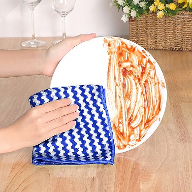 Microfiber Highly Absorbent Lint Reusable Kitchen Towel 12 Packs 12" x 12"