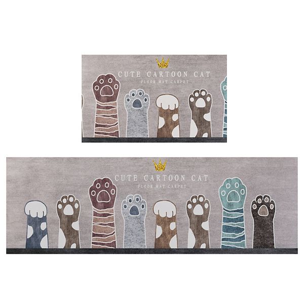 Farmhouse Style Kitchen Rugs Set 2 Pieces Kitchen Runner Rug For