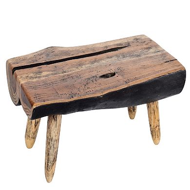 Mountain Studios Cutting Board Charcuterie Stand On Legs 19.7 Inches Natural Teak