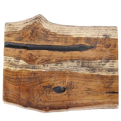 Mountain Studios Cutting Board Charcuterie Stand On Legs 19.7 Inches Natural Teak