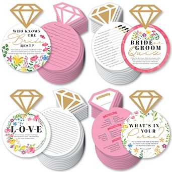 Big Dot Of Happiness Wildflowers Bride 4 Boho Floral Bridal Shower 10 Cards Gamerific Bundle