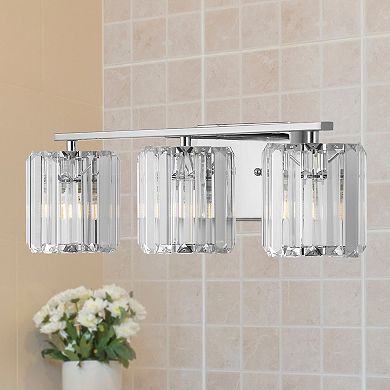 Coco Prism Vintage Metal/glass Classic Glam Led Vanity Light