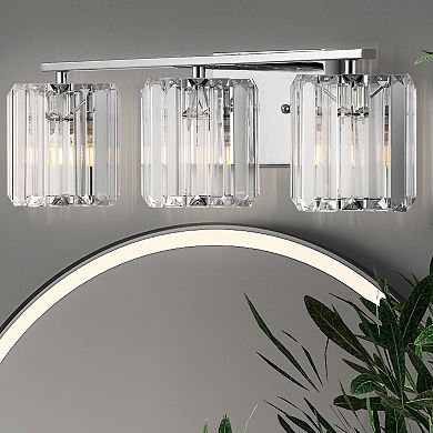 Coco Prism Vintage Metal/glass Classic Glam Led Vanity Light