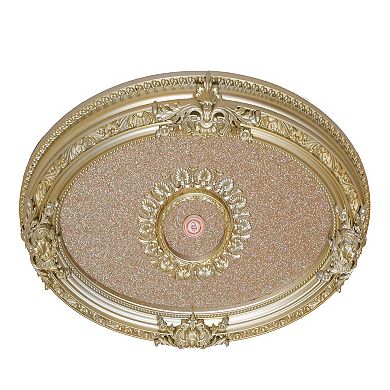 Afd Home Masterpiece Moldings Rose Gold Oval Ceiling Medallion