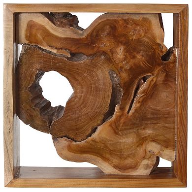 Afd Home Exotic Teak Framed Wall Decor