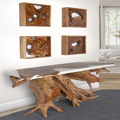 Afd Home Exotic Teak Framed Wall Decor