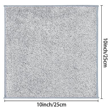Gray Microfiber Cleaning Cloths, Ultra Soft Absorbent Lint Free Cleaning Rags 12 Pack 10" X 10"