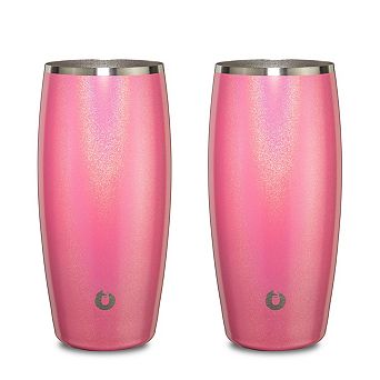 Premium Insulated Stainless Steel 18 Oz Beer Glass Set