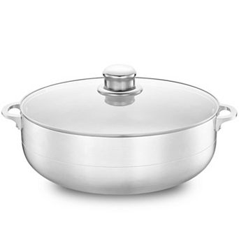 Alpine Cuisine 11-qt Aluminum Caldero Stock Pot With Glass Lid