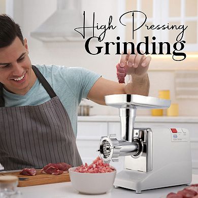 Electric Meat Sausage Super Grinder, Stainless Steel W/cutting Plates,1000w