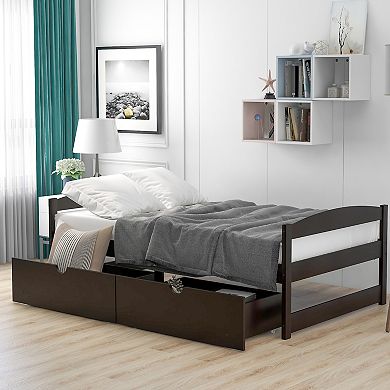 Merax Platform Bed With Two Drawers