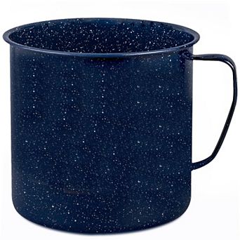 Alpine Cuisine Enamel Steel Dark Blue Speckle Warmer 4-qt - Both Hot & Cold Beverage Coffee Mug