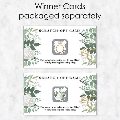 Big Dot Of Happiness Boho Botanical Bride Bridal Shower Wedding Game Scratch Off Cards 22 Ct