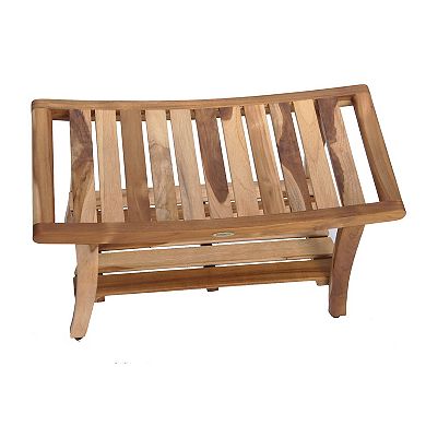 Harmony 30" Teak Wood Shower Bench With LiftAide Arms