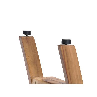 Harmony 30" Teak Wood Shower Bench With LiftAide Arms