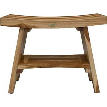 Natural Serenity 24" Shower Bench With Shelf