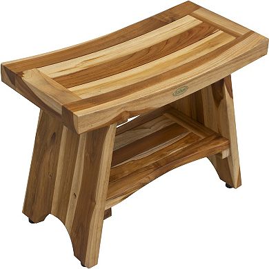 Natural Serenity 24" Shower Bench With Shelf