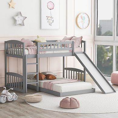 Merax Bunk Bed with Slide and Ladder