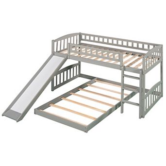 Merax Bunk Bed with Slide and Ladder