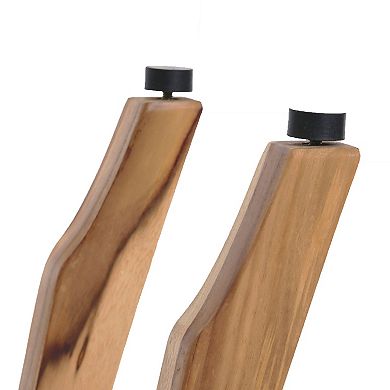 Satori 34" Natural EarthyTeak Shower Bench With Storage Shelf