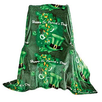 St. Patrick's Day Micro Plush Decorative Throw Blanket Festive And Luck-spired Decoration